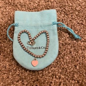 Pink Heart Return to Tiffany & Co. Tag Bracelet.